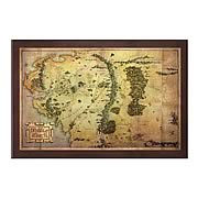 The Hobbit Map of Middle-earth Art Print